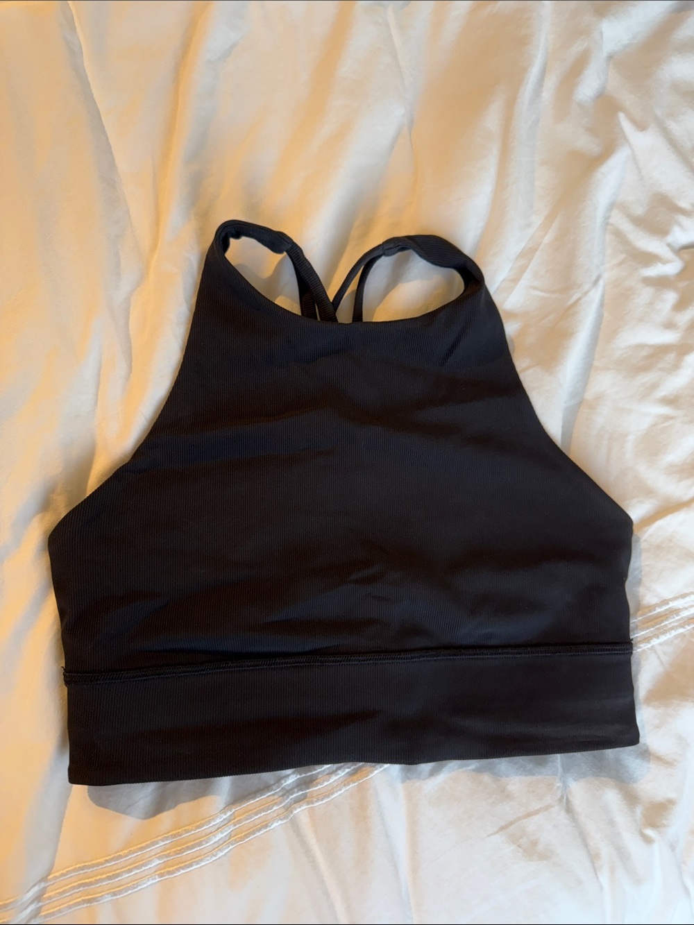 Lululemon Black High-Neck Sports Bra